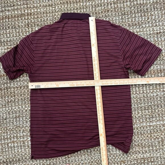 Nike Golf Polo Shirt Dri-Fit Maroon Red (XL) - Picture 5 of 6